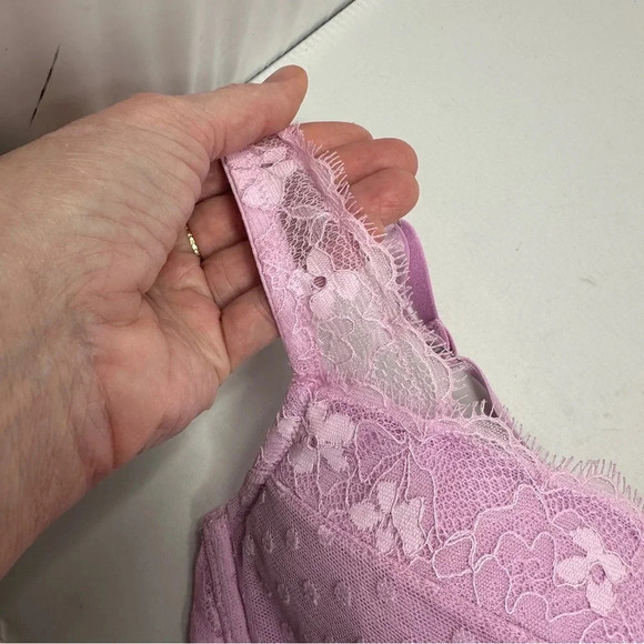 Victoria’s Secret Lavender Long Line Bra Dream Angels Size 34D‎ Feminine Dreamy - Picture 4 of 7